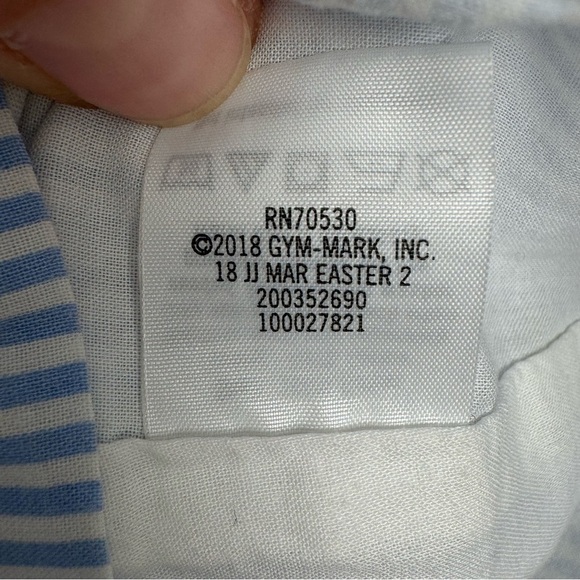 Janie & Jack Girl's Blue Striped Lemon Ruffle Romper Shorts Size 5T - Picture 8 of 14